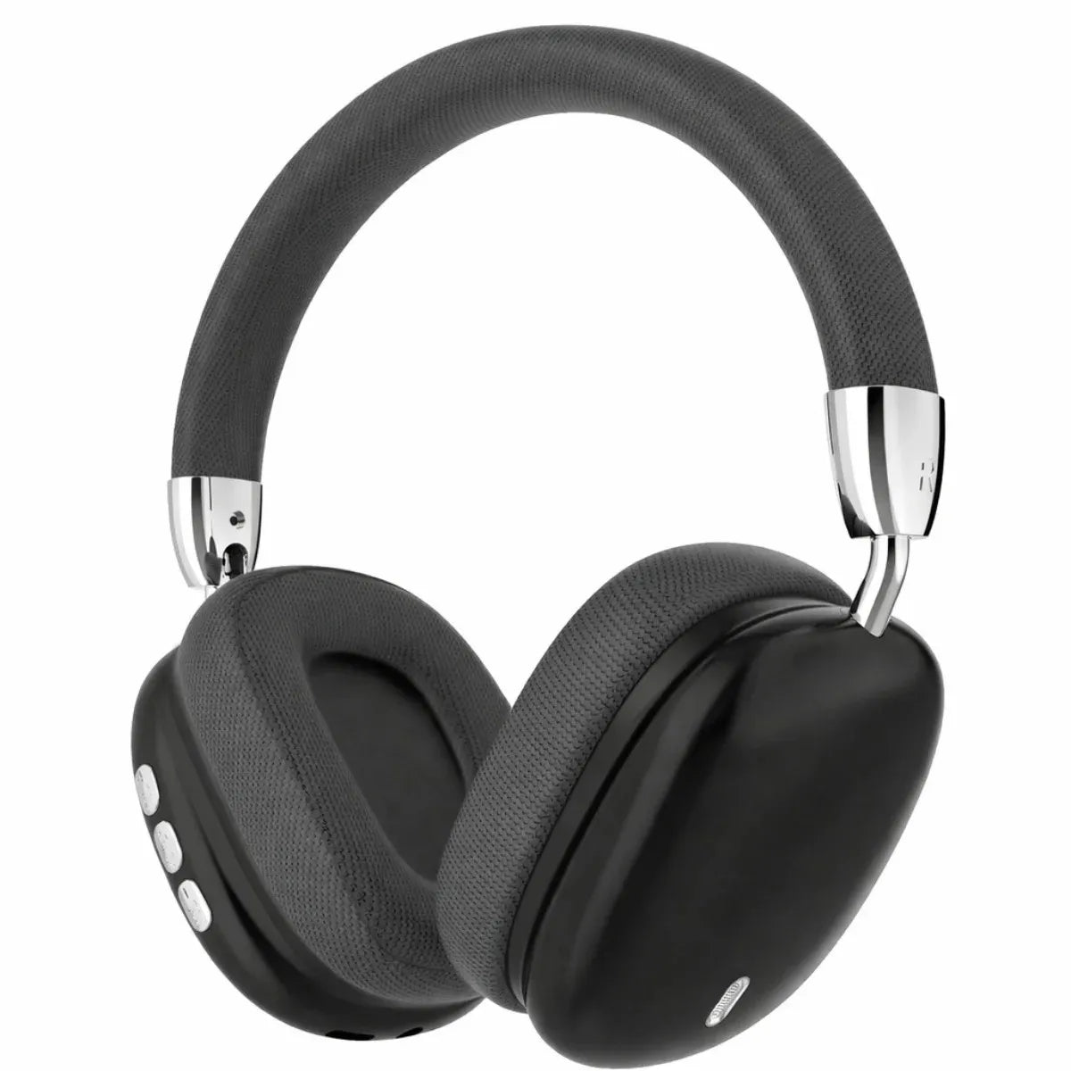 Premium Wireless Bluetooth Headphones Over Ear Foldable Headset with Mic Deep Bass HiFi Stereo Earphones Black Silver