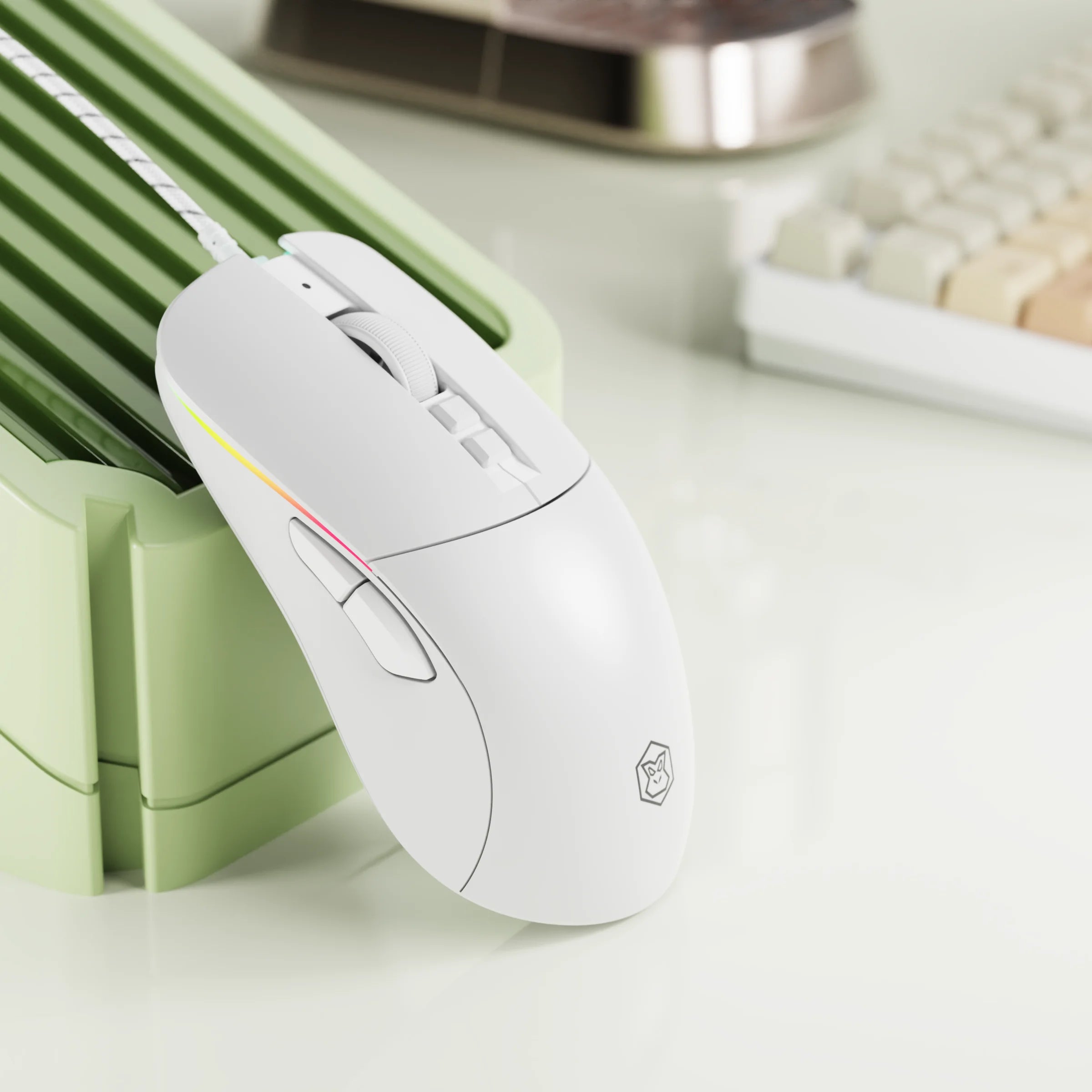 EWEADN G309 Wired Gaming Mouse, Rechargeable, Silent, Ergonomic, for Office, Laptop, Desktop, PC,eSports, Comfortable, Versatile
