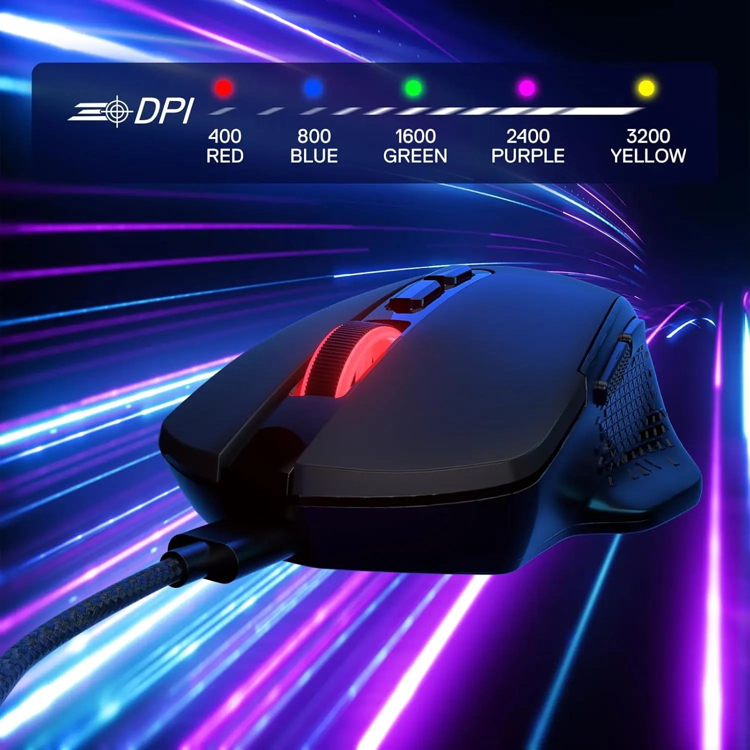 Redragon M695 Wired Gaming Mouse, 24,000 Max DPI Optical Gaming Mice 7 Programmable Buttons