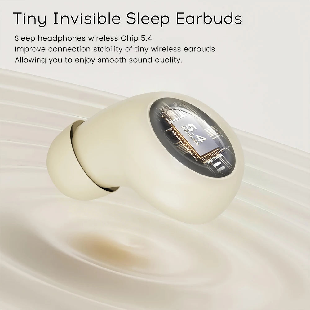 SK Invisible Sleep Wireless Bluetooth Headphones Sport Bluetooth Earphones 4D Bass HD Effect,Low Latency,Noise Reduction Earbuds