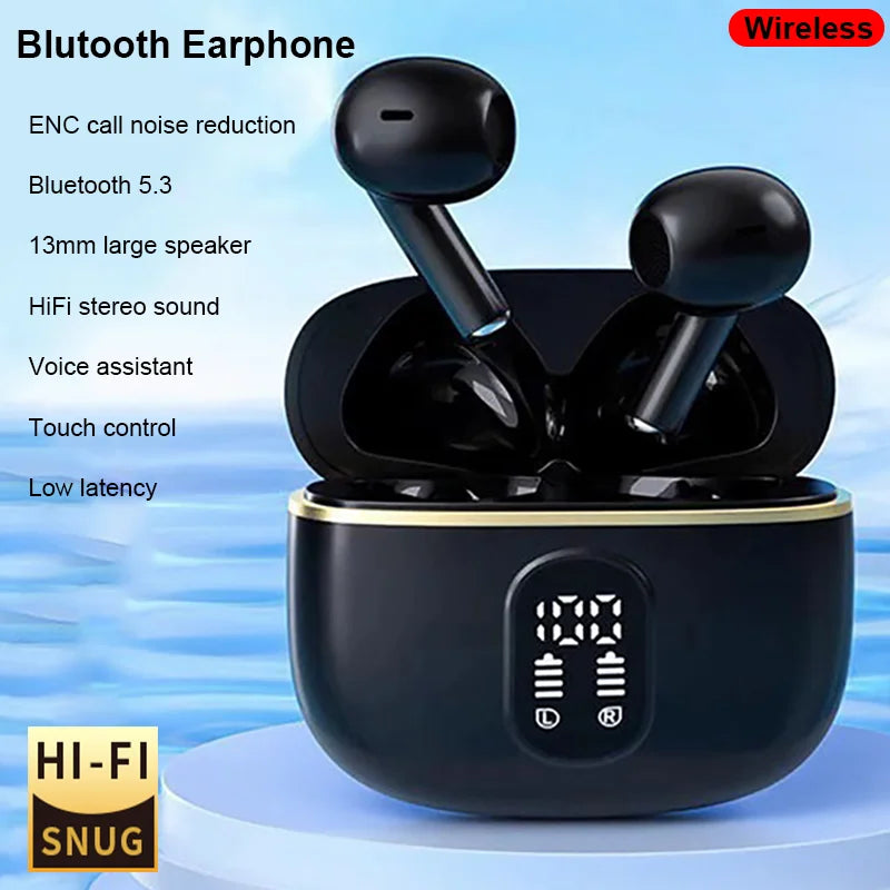 Bluetooth Earphone Wireless Headphone ENC-Calling Noise Cancelling Headset HiFi Stereo Headset Pro4s Earbuds For Xiaomi Air-pods
