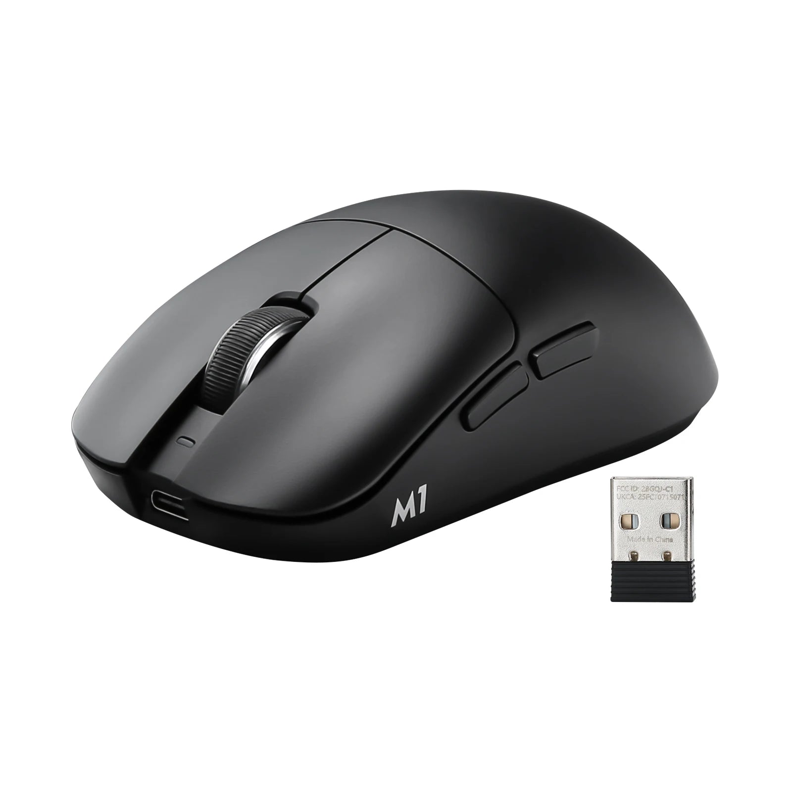 YUNZII M1 Wireless Gaming Mouse,Tri-Mode Lightweight Custom Mice,PAW3311 Sensor 10000DPI Rechargeable Wireless Mouse for Win&Mac