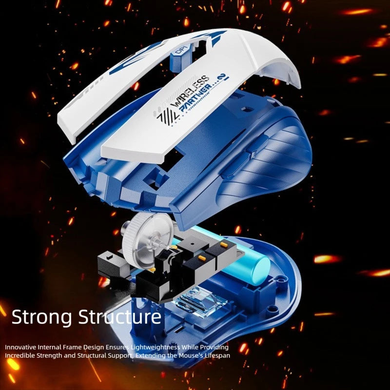 Bluetooth 5.2 Mouse Dual-Mode 2.4G Wireless Mouse 6 Buttons Gaming Mice Rechargeable Mouse 1600 DPI For PC Laptop Macbook