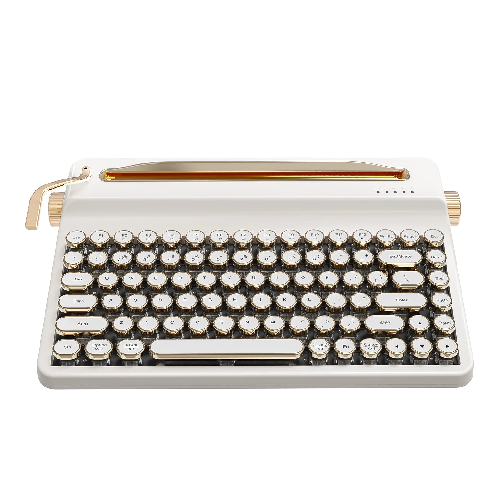 YUNZII QL75 Wood QMK/VIA Mechanical Keyboard, Retro Style RGB Wireless Mechanical Keyboard, Mac/Win Customizable, Gift Box Pack