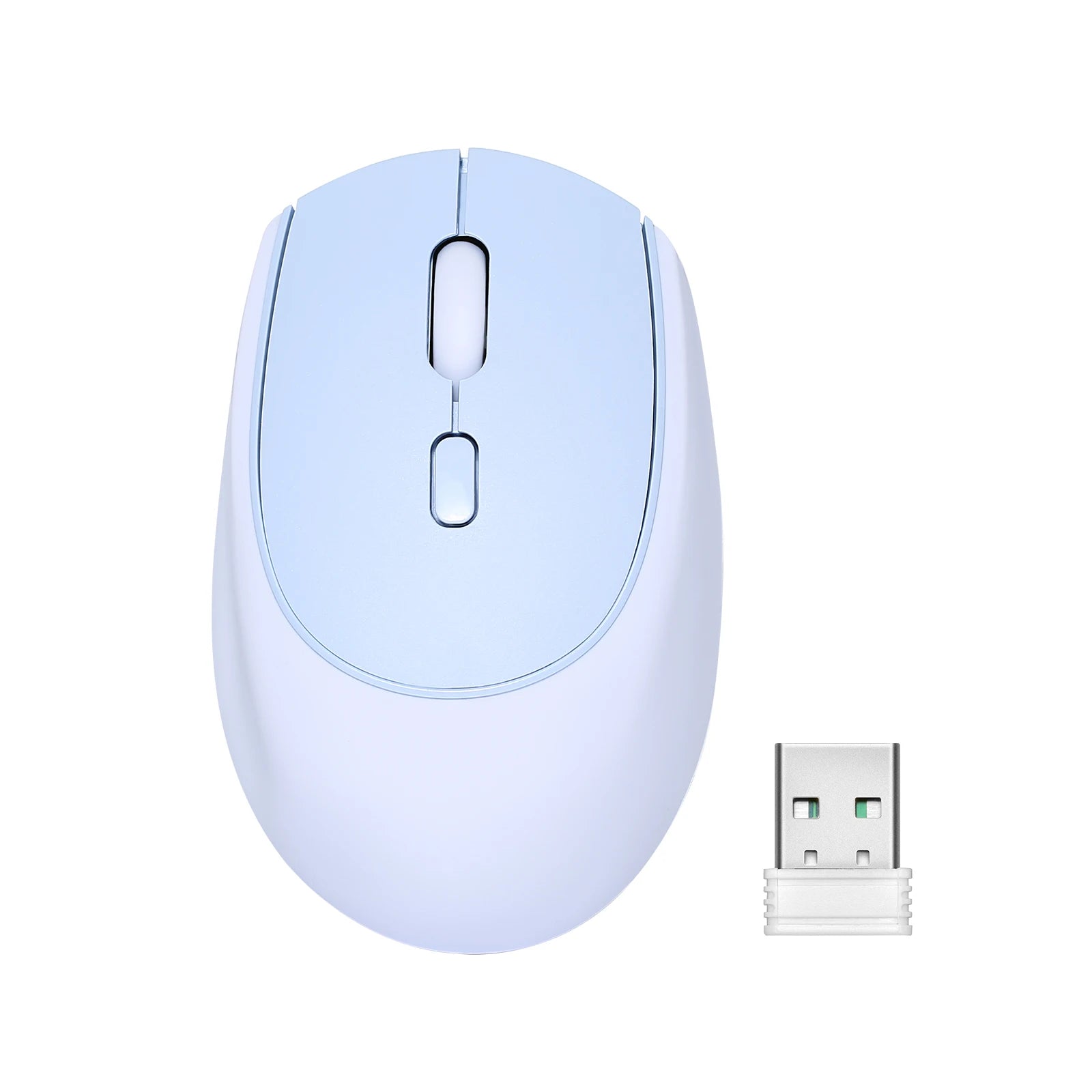 YUNZII C2 Silent Silicone Wireless Mouse, Cute Noiseless Computer Mice, Quiet Click, 3 Adjust DPI, Portable Ergonomic for Office