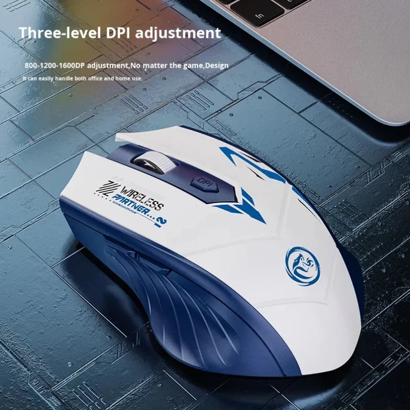 Bluetooth 5.2 Mouse Dual-Mode 2.4G Wireless Mouse 6 Buttons Gaming Mice Rechargeable Mouse 1600 DPI For PC Laptop Macbook