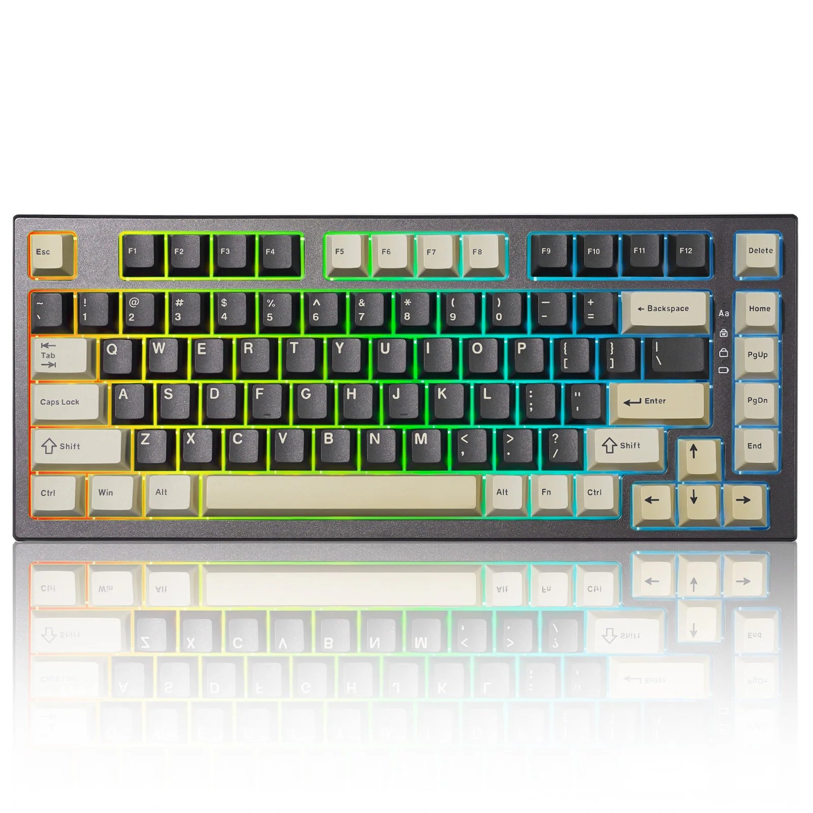 YUNZII RT80 White 8K Wireless Rapid Trigger Mechanical Gaming Keyboard, Hot-Swap Hall Effect 75% Custom Actuation Magnetic Keeb