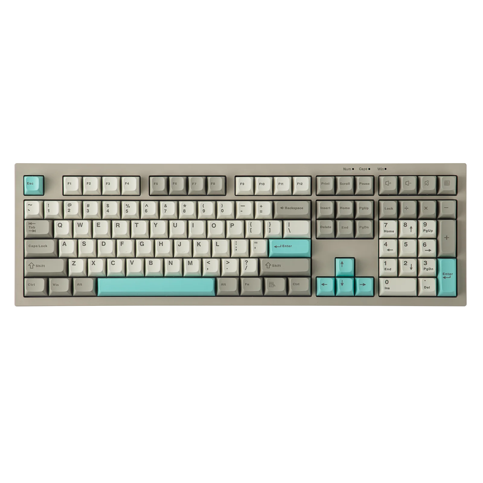 AULA S102 100% Full Size Layout Wired Only Membrane Gaming Silent Keyboard with Number Pad & RGB Backlight for PC/Game/Office
