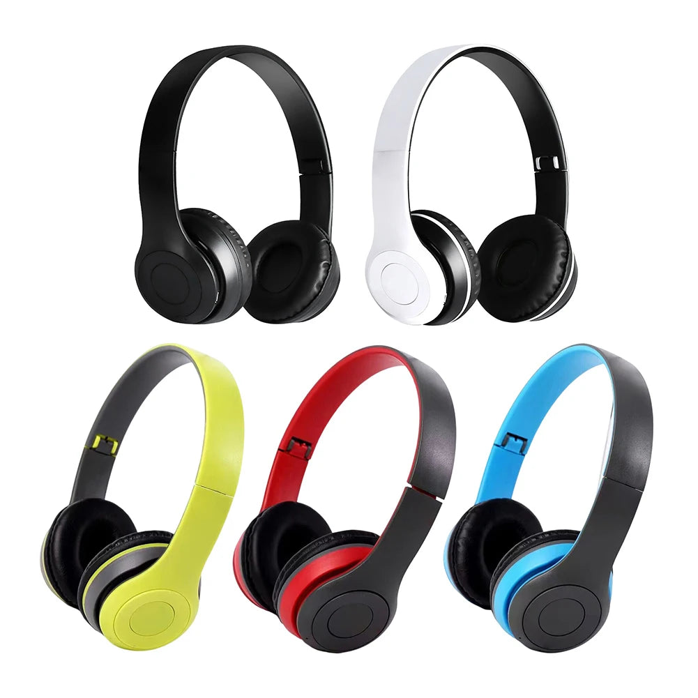 P47 Wireless Over Ear Headset Noise Cancelling Bluetooth-Compatible 5.0 Gaming Headphone Card Mp3 Player Support Hands-Free