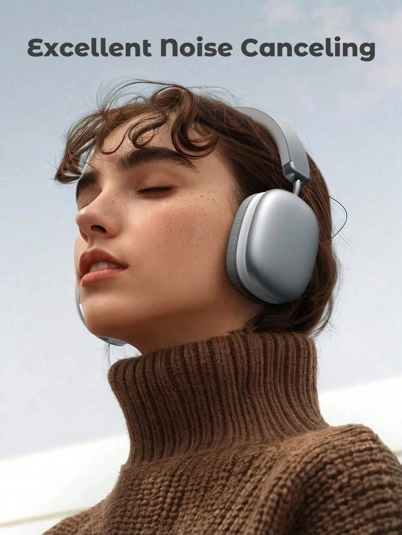 Bluetooth Headphones Over Ear Wireless Headset HiFi Music Gaming Comfortable Mic for iPhone Android PC Travel Sports Gift Unisex