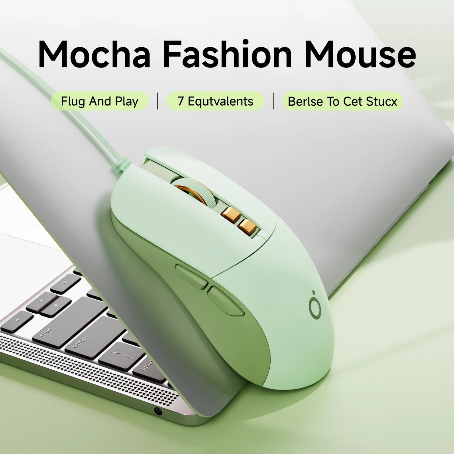 EWEADN G309 Wired Gaming Mouse, Rechargeable, Silent, Ergonomic, for Office, Laptop, Desktop, PC,eSports, Comfortable, Versatile