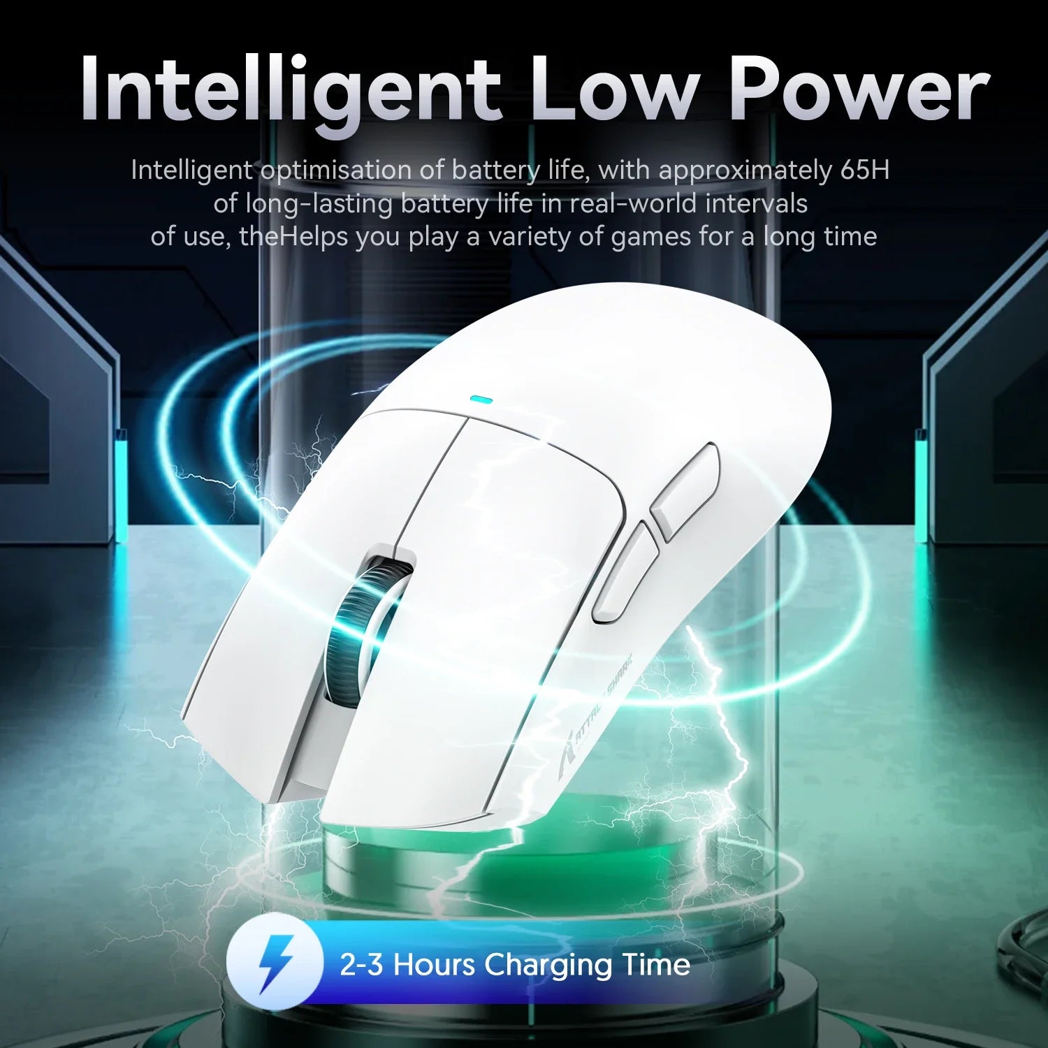 Attack Shark X11 PAW3311 Wireless Bluetooth Mouse, 2.4G 400IPS RGB PC Gaming Mouse
